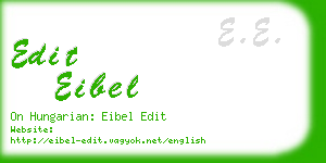 edit eibel business card